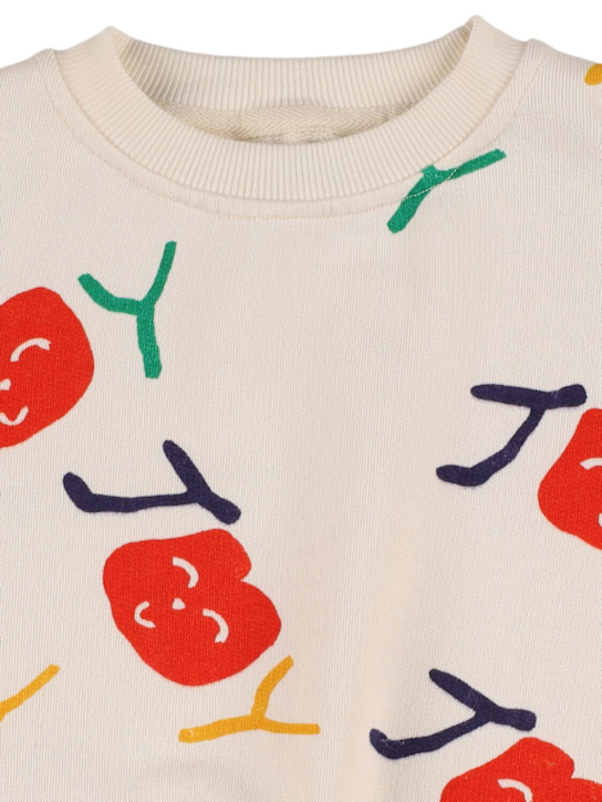 Bobo Choses: Printed cotton sweatshirt - Off-white - kids-boys_1 | Luisa Via Roma