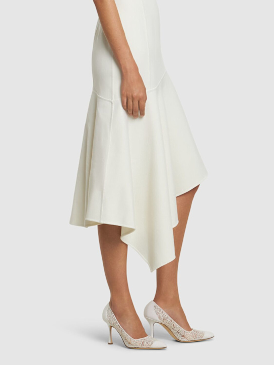 Manolo Blahnik: 90mm Sololaria lace pumps - women_1 | Luisa Via Roma