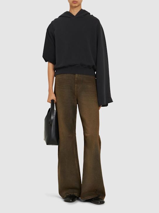 MM6 Maison Margiela: コットンスウェットシャツ - women_1 | Luisa Via Roma