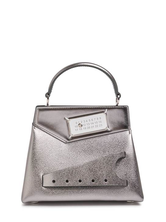 Maison Margiela: Small Snatched leather top handle bag - women_0 | Luisa Via Roma