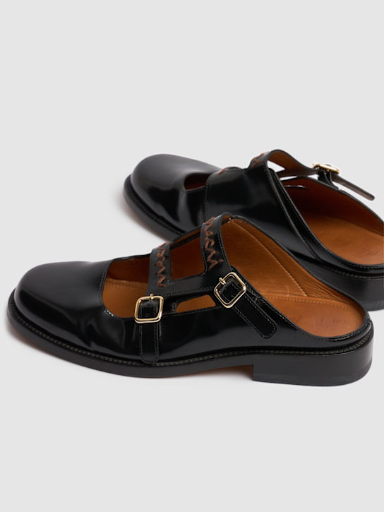 Marni: 20mm Leather mules - Black - women_3 | Luisa Via Roma