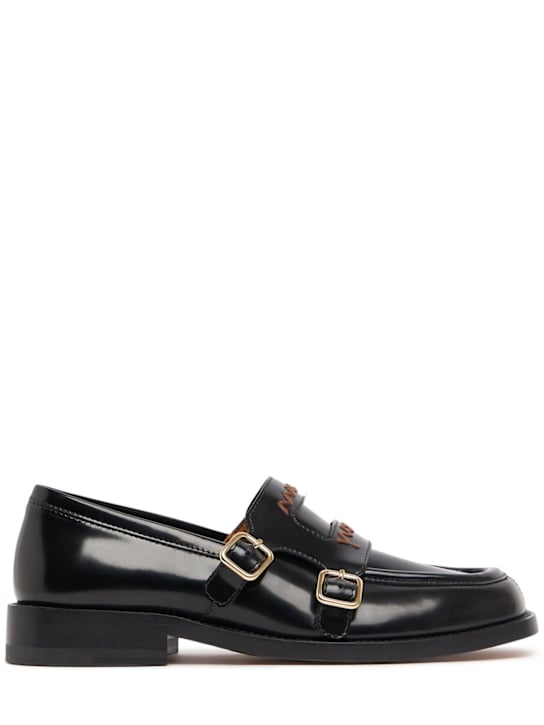 Marni: 20mm Leather loafers - Black - women_0 | Luisa Via Roma