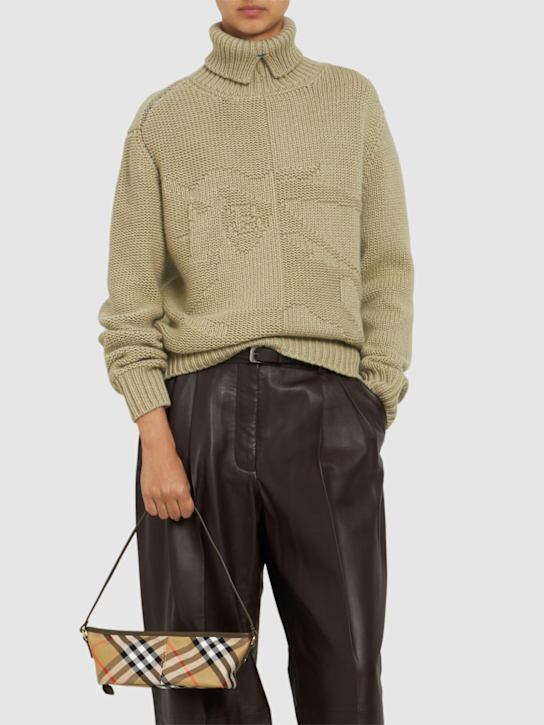 Burberry: Borsa con stampa Check - women_1 | Luisa Via Roma