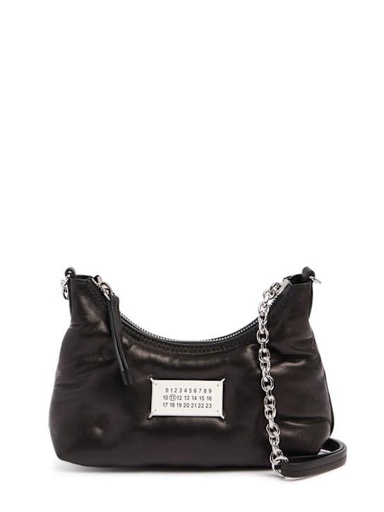 Maison Margiela: Micro Glam Slam Hobo quilted leather bag - women_0 | Luisa Via Roma