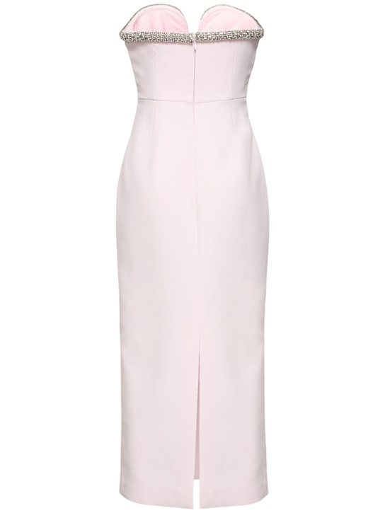Roland Mouret: Strapless embellished crepe midi dress - Light Pink - women_4 | Luisa Via Roma