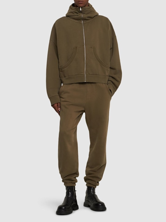 Entire Studios: Full zip cotton hoodie - men_1 | Luisa Via Roma