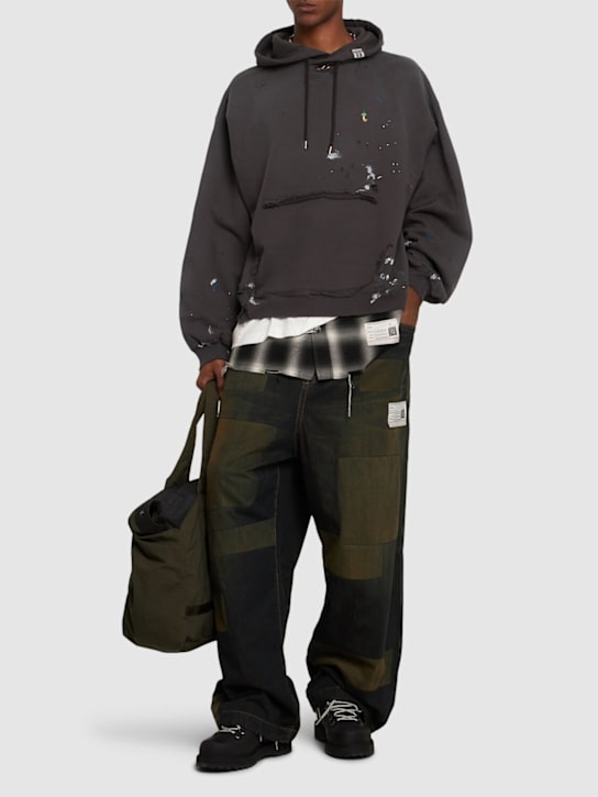 Mihara Yasuhiro: Triple layered hoodie - men_1 | Luisa Via Roma