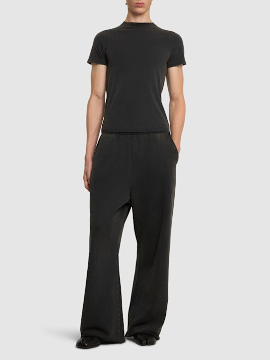 Entire Studios: Mini stretch cotton t-shirt - Washed Black - men_1 | Luisa Via Roma