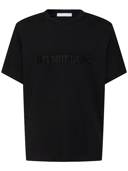 Helmut Lang: T-Shirt aus Baumwolle mit Logo - men_0 | Luisa Via Roma