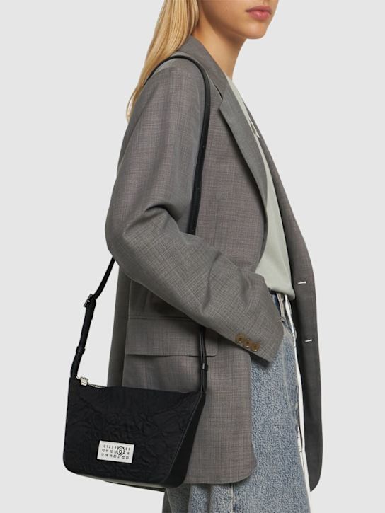 MM6 Maison Margiela: Numeric Pochette nylon shoulder bag - women_1 | Luisa Via Roma