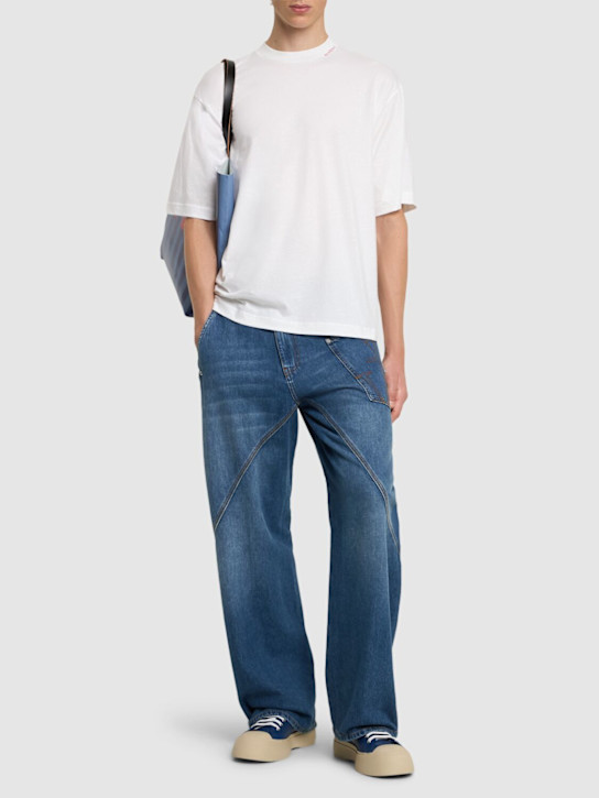 Marni: Organic cotton relaxed fit t-shirt - men_1 | Luisa Via Roma