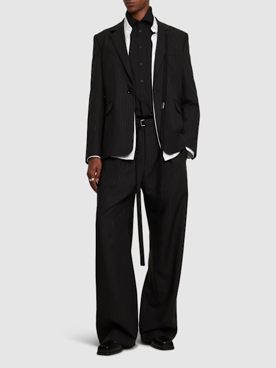 Ann Demeulemeester: Thor asymmetric closure tailored blazer - men_1 | Luisa Via Roma
