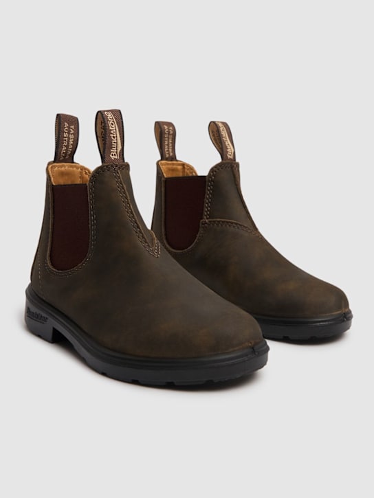 Blundstone: Leather Chelsea boots - Brown - kids-girls_1 | Luisa Via Roma