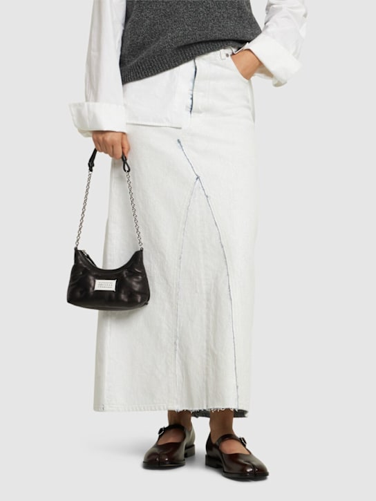 Maison Margiela: 20mm Tabi brushed leather Mary Janes - women_1 | Luisa Via Roma