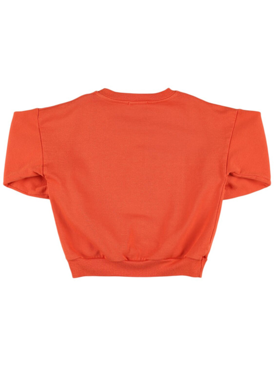 Bobo Choses: Printed cotton blend sweatshirt - Red - kids-boys_2 | Luisa Via Roma