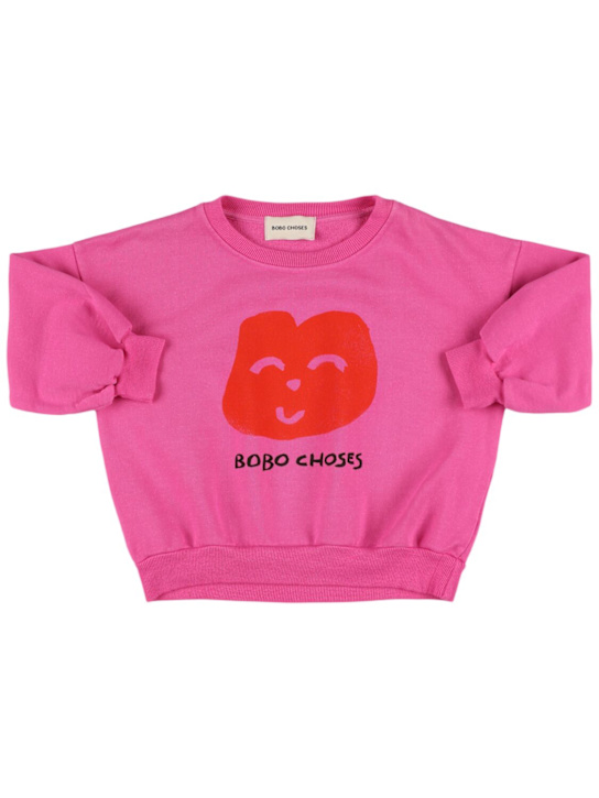 Bobo Choses: コットンスウェットシャツ - kids-girls_0 | Luisa Via Roma