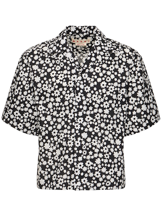 Pop Fields Cuban collar bowling shirt - Thumbnail 1