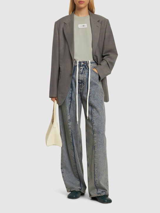 MM6 Maison Margiela: Camiseta con logo - women_1 | Luisa Via Roma