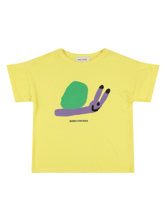 Bobo Choses: Printed cotton jersey t-shirt - kids-boys_0 | Luisa Via Roma