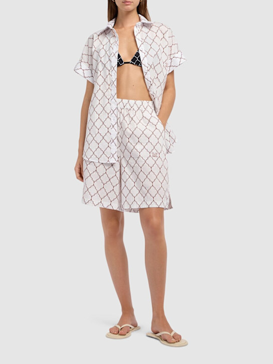 Ululato cotton poplin shorts - Thumbnail 2