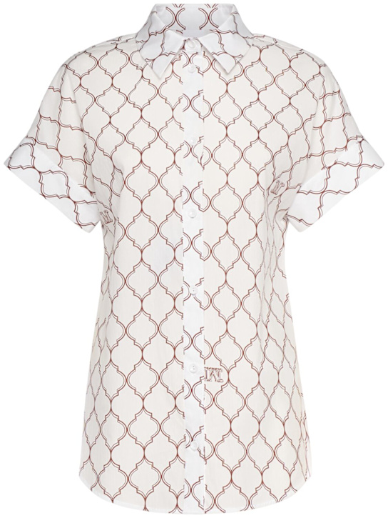 Max Mara: Sponda コットンポプリンシャツ - women_0 | Luisa Via Roma