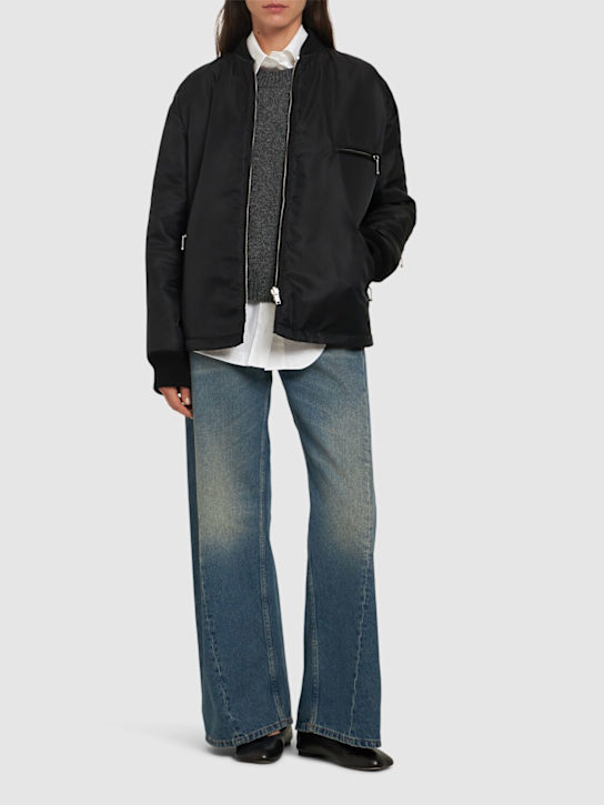 MM6 Maison Margiela: Reversible quilted tech bomber jacket - women_1 | Luisa Via Roma