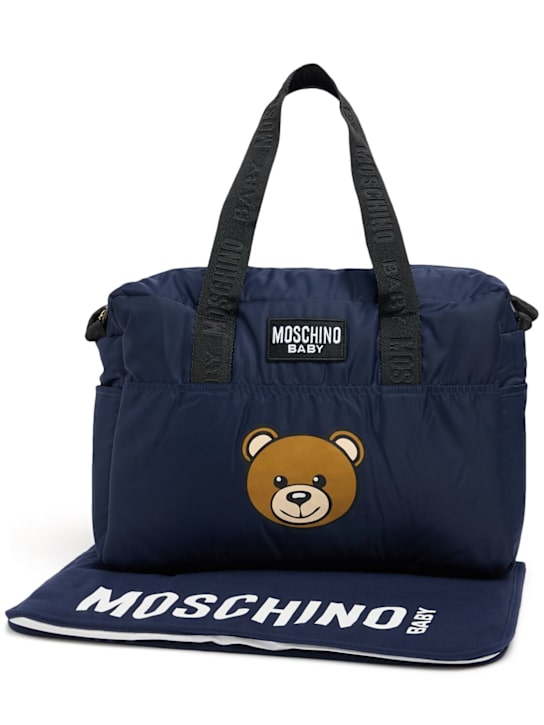 Moschino: 印花尼龙妈咪包 - kids-boys_0 | Luisa Via Roma