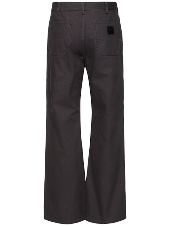 Acne Studios: Cotton cargo pants - Dark Grey - men_4 | Luisa Via Roma