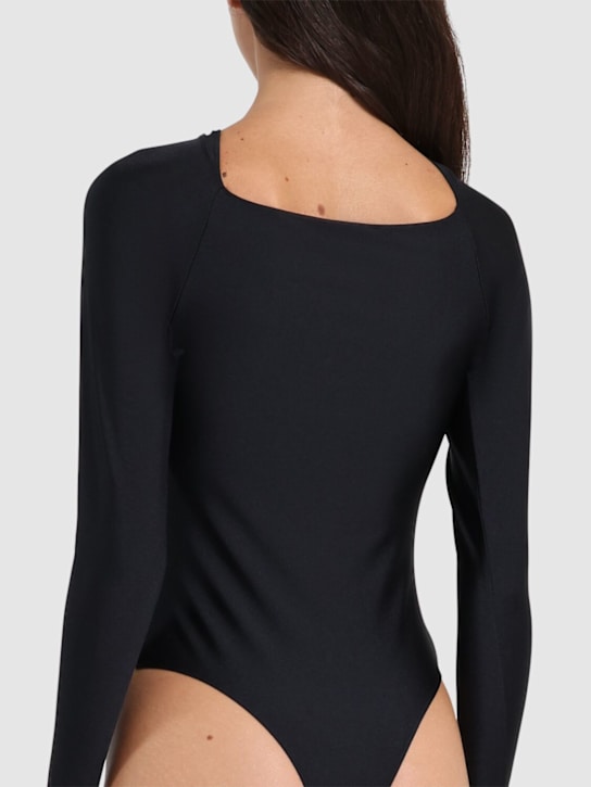 Coperni: Cut out stretch jersey bodysuit - women_2 | Luisa Via Roma