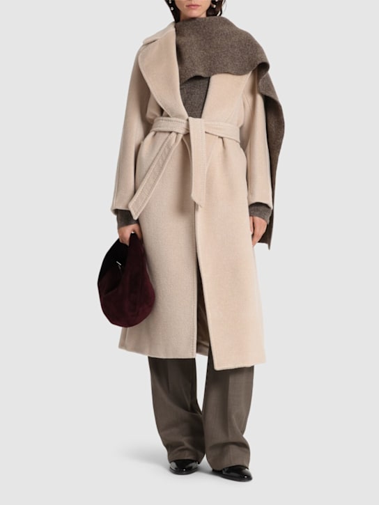 Weekend Max Mara: Tempera wool blend belted coat - women_1 | Luisa Via Roma