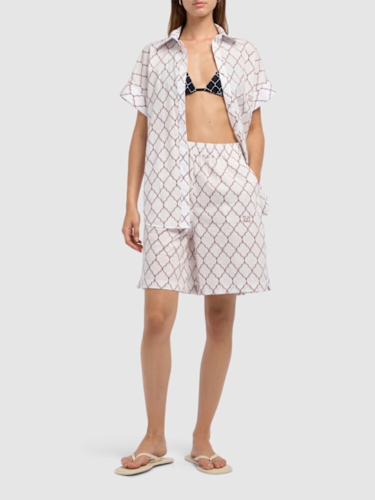 Max Mara: Sponda コットンポプリンシャツ - women_1 | Luisa Via Roma