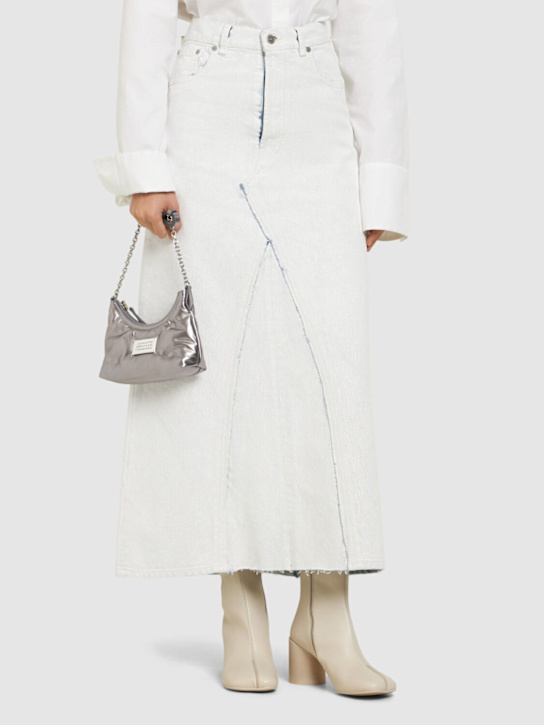 MM6 Maison Margiela: 70mm Vegetable tanned leather ankle boot - women_1 | Luisa Via Roma