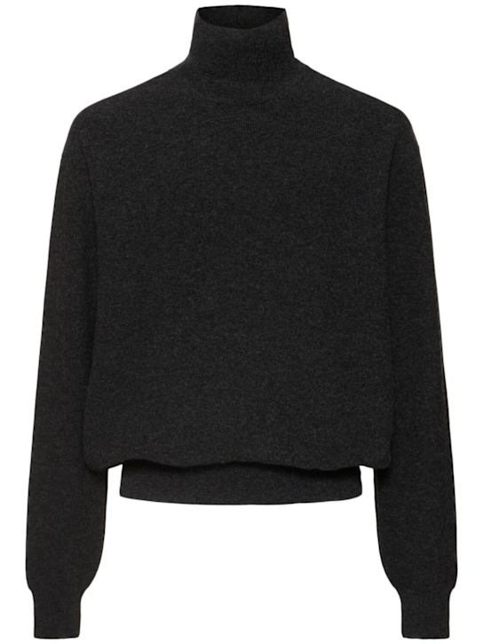 Lemaire: Regular fit wool turtleneck sweater - men_0 | Luisa Via Roma