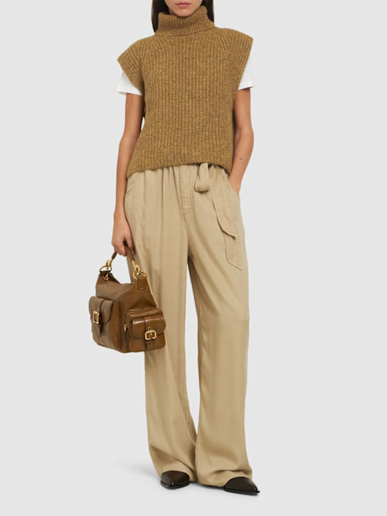 Marant Etoile: Gilet Megan in maglia di misto alpaca - women_1 | Luisa Via Roma
