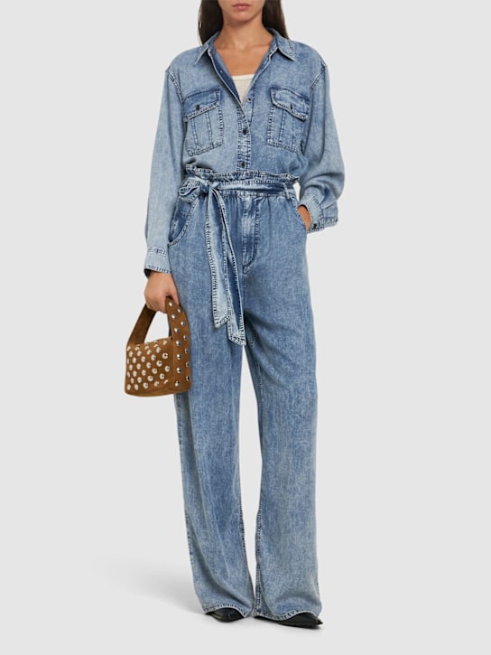 Marant Etoile: Tahisia lyocell denim shirt - women_1 | Luisa Via Roma