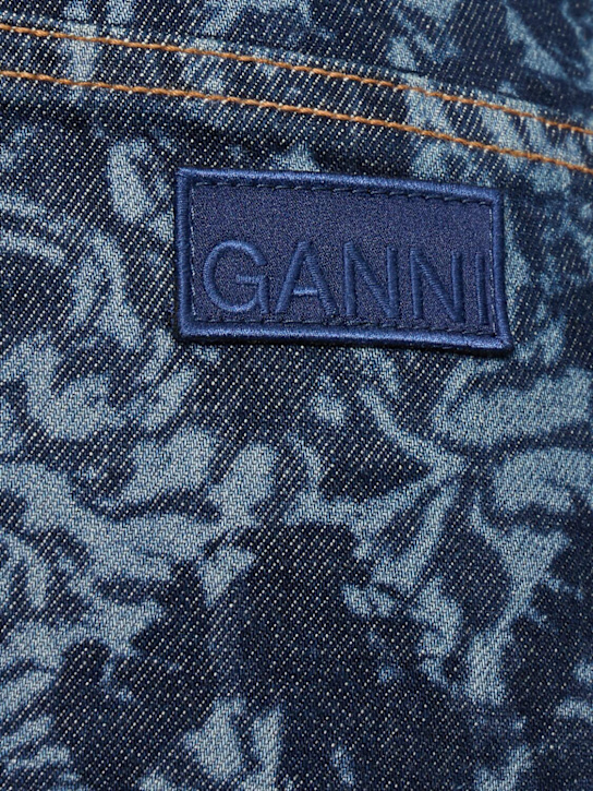 GANNI: Lazer high waist denim bootcut jeans - women_1 | Luisa Via Roma