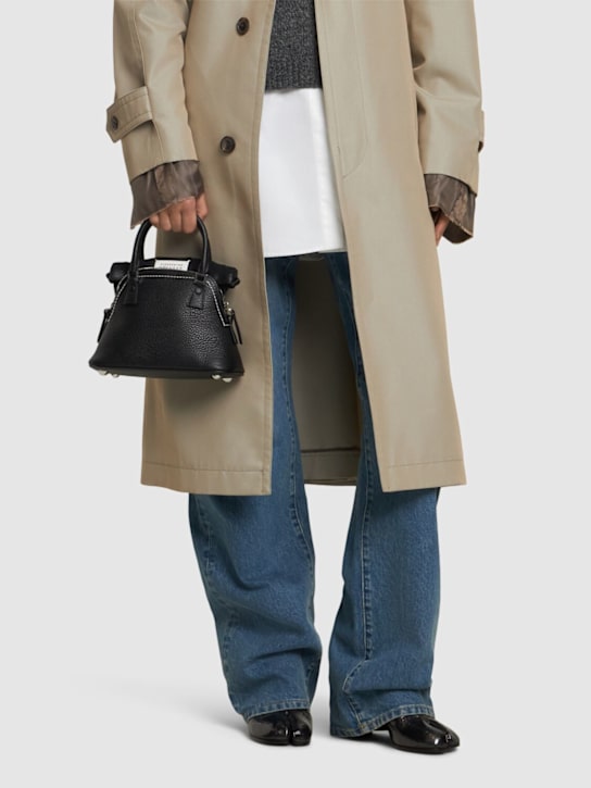 Maison Margiela: 5AC Micro grained leather top handle bag - women_1 | Luisa Via Roma