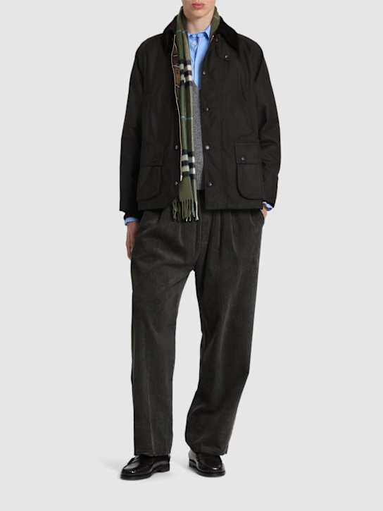 BARBOUR: Giacca Bedale in cotone cerato - men_1 | Luisa Via Roma