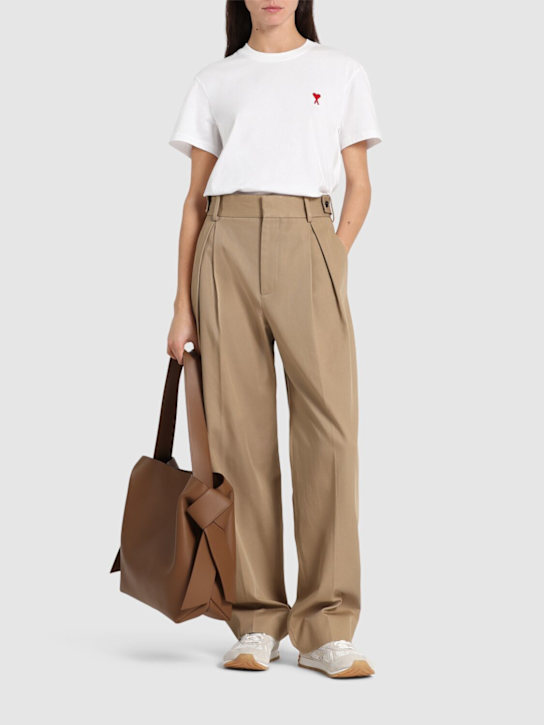 AMI Paris: Ami de Coeur organic cotton t-shirt - women_1 | Luisa Via Roma