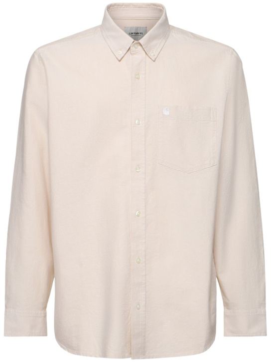 Carhartt WIP: L/s logo oxford shirt - men_0 | Luisa Via Roma