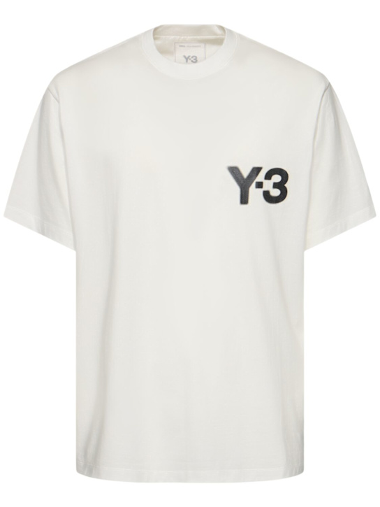 Y-3: Logo short sleeve t-shirt - men_0 | Luisa Via Roma