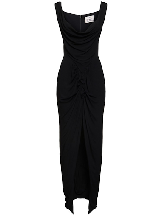 Vivienne Westwood: Panther viscose gown - women_0 | Luisa Via Roma