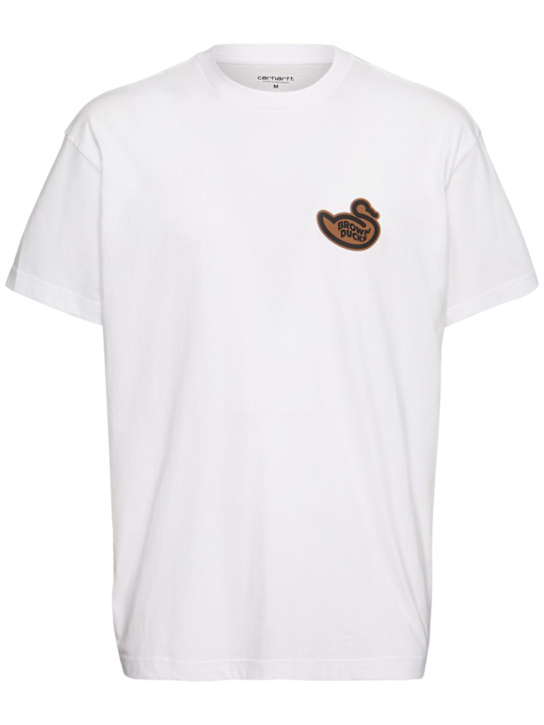 Carhartt WIP: Brown Ducks t-shirt - men_0 | Luisa Via Roma