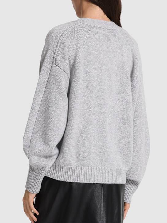 Loulou Studio: Zanzibar wool & cashmere cardigan - Grey - women_2 | Luisa Via Roma
