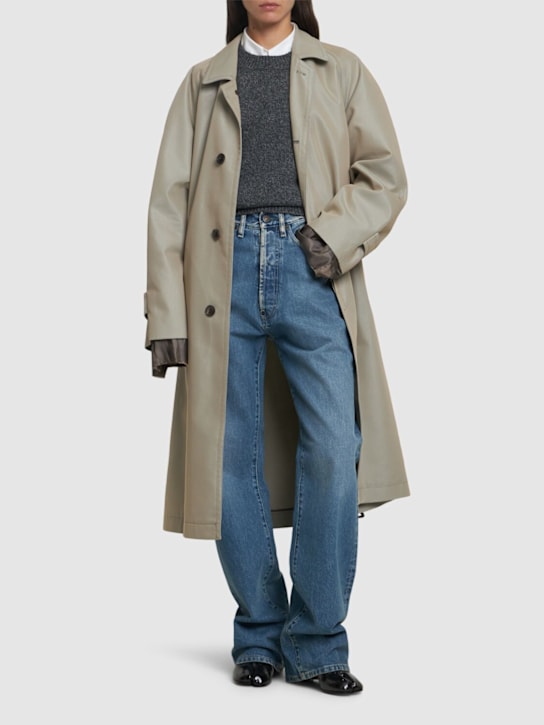 Maison Margiela: Jeans larghi in denim - women_1 | Luisa Via Roma