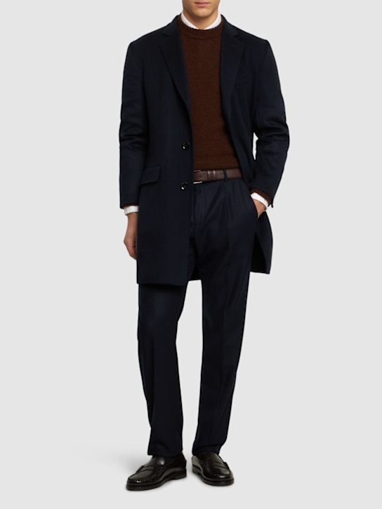 Brioni: Mantel aus Wolle und Kaschmir „Chesterfield“ - men_1 | Luisa Via Roma