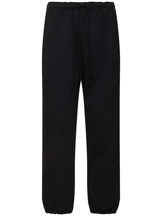 Y-3: Cotton blend track pants - men_0 | Luisa Via Roma