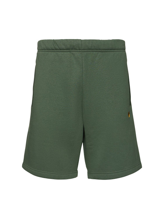Carhartt WIP: Chase cotton blend shorts - men_0 | Luisa Via Roma
