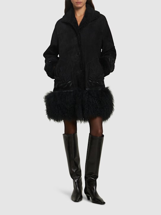 Ermanno Scervino: Shearling coat - women_1 | Luisa Via Roma