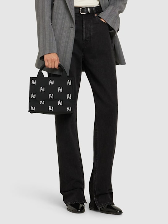 MSGM: Small monogram sparkling tote bag - women_1 | Luisa Via Roma